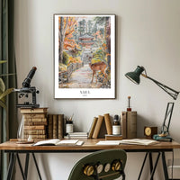 Serene Nara Autumn: Cultural or Heritage Poster PosterGoat