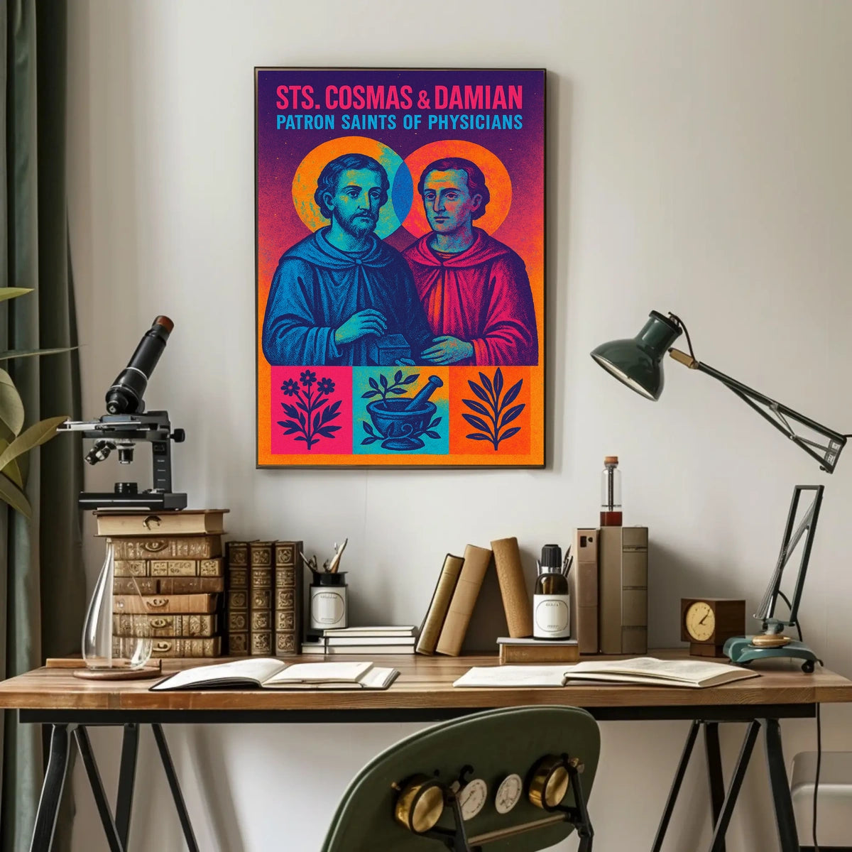 Sts. Cosmas Damian Patron Saints Of Poster