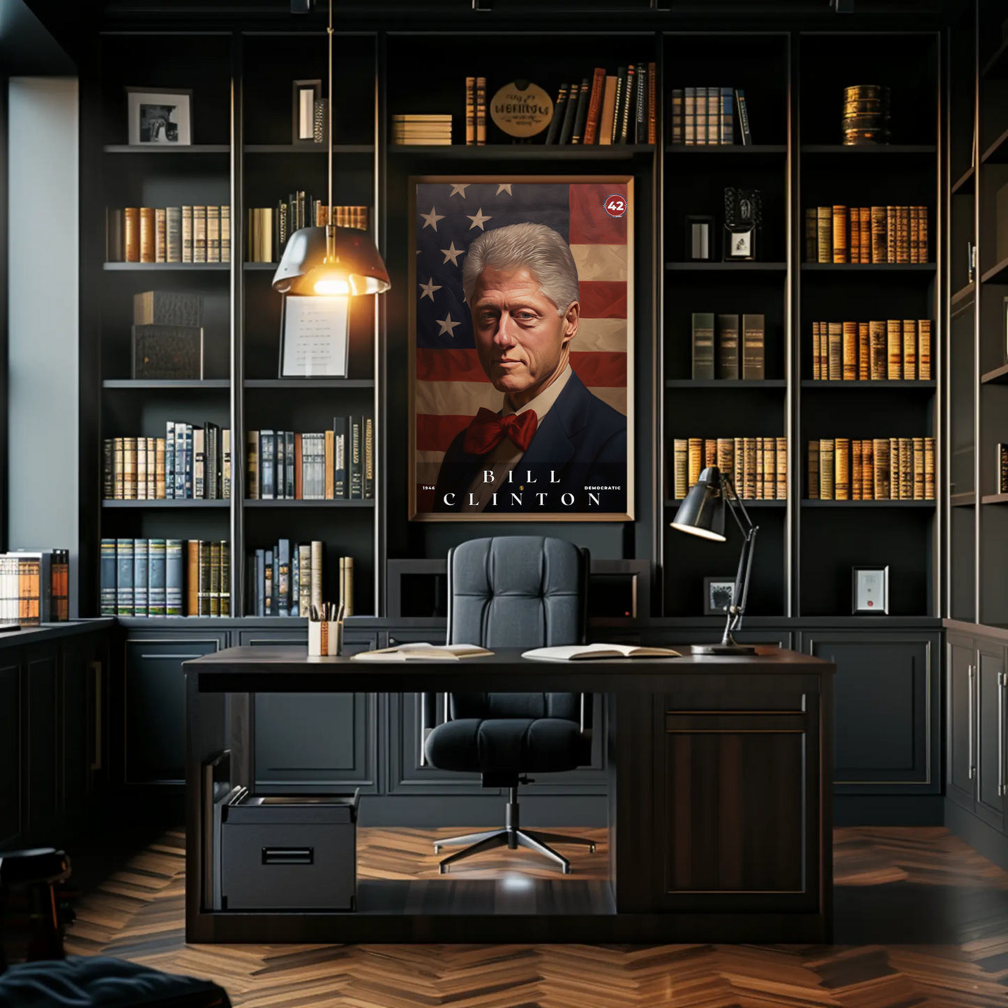 Bill Clinton 42nd President Of The United States Portrait