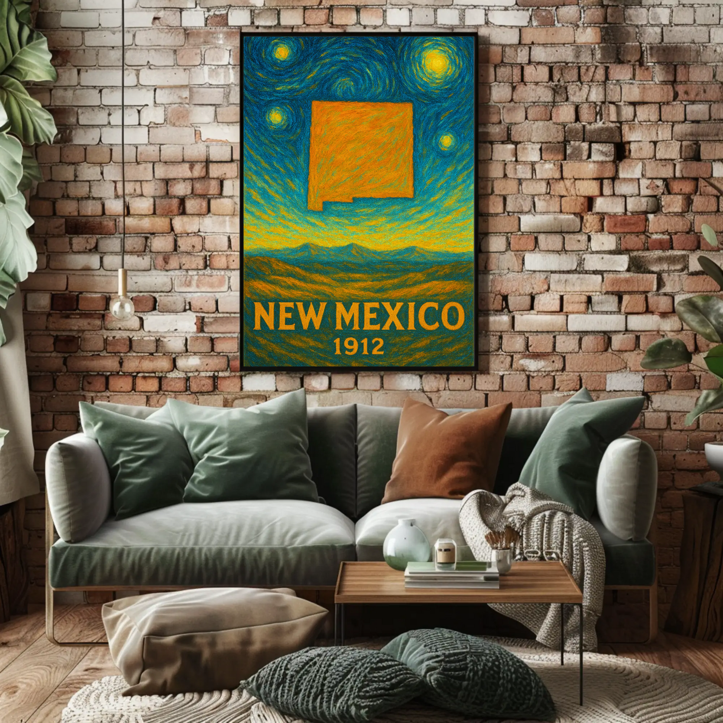 New Mexico Starry Night Poster