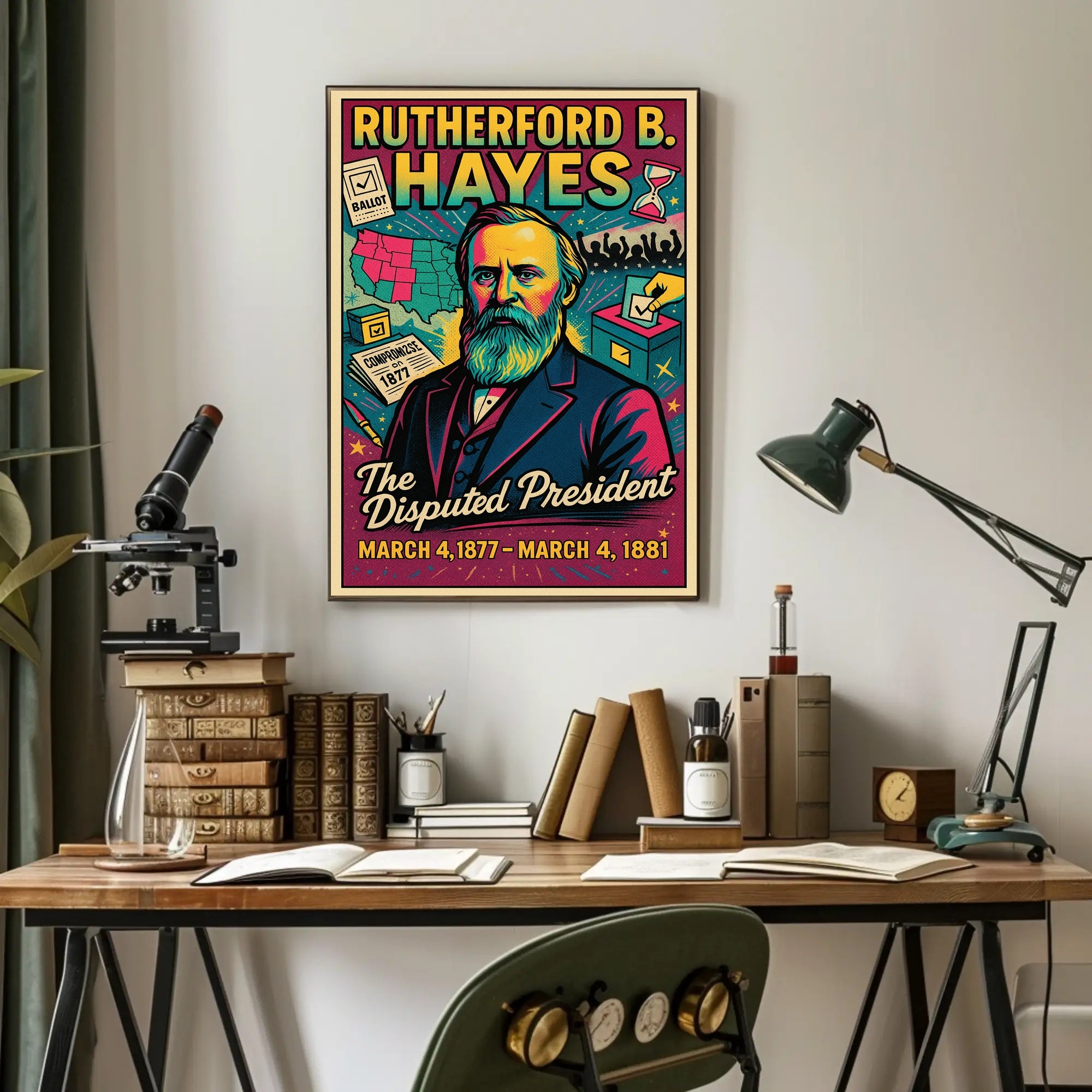Rutherford B. Hayes The Disputed President Poster PosterGoat