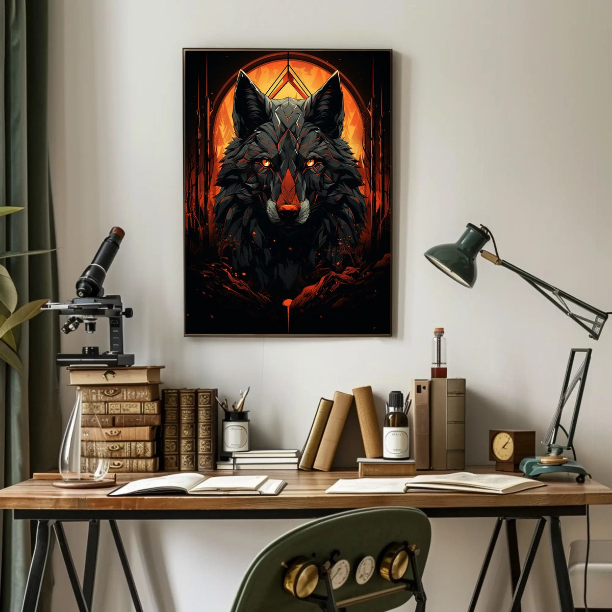 The Fiery Wolf Poster