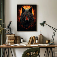 The Fiery Wolf Poster