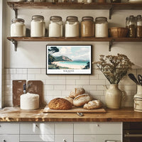 Serene Coastal Landscape Travel Poster