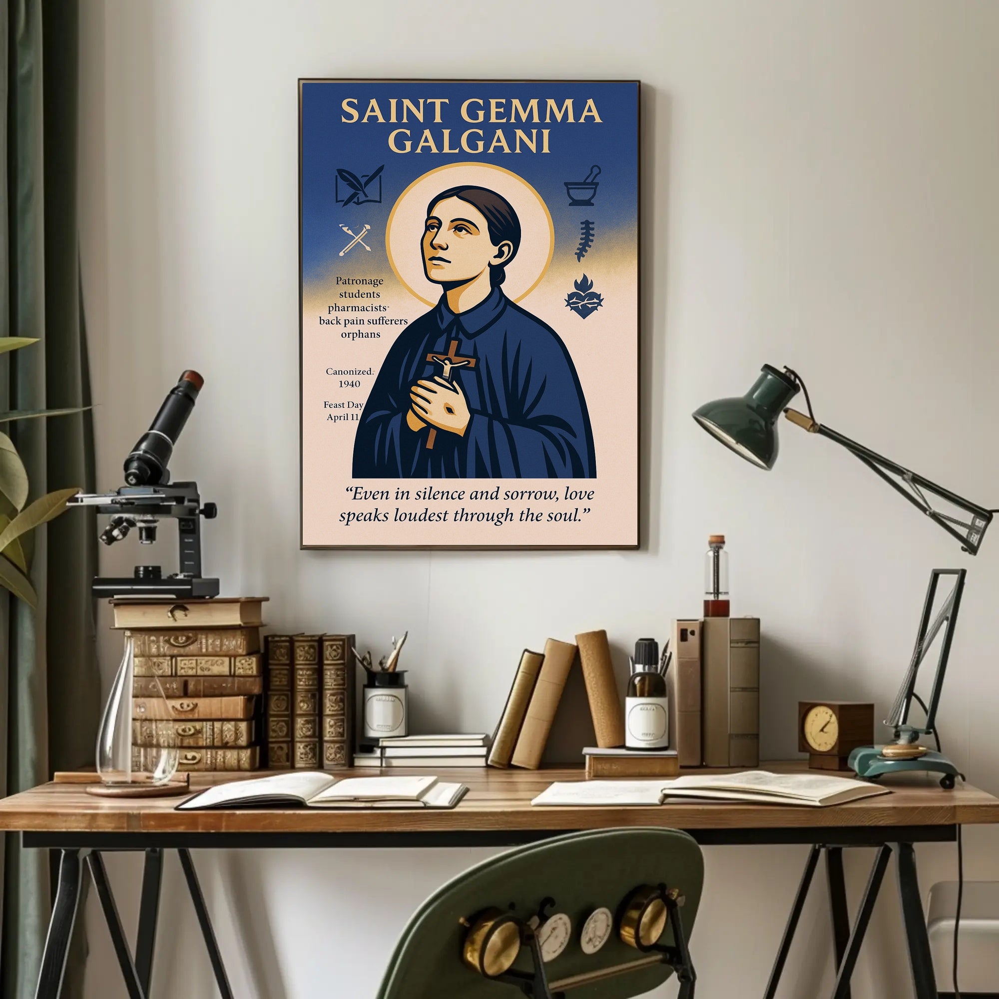 Saint Gemma Galgani Poster PosterGoat