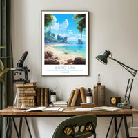 Serene Coastal Escape Poster