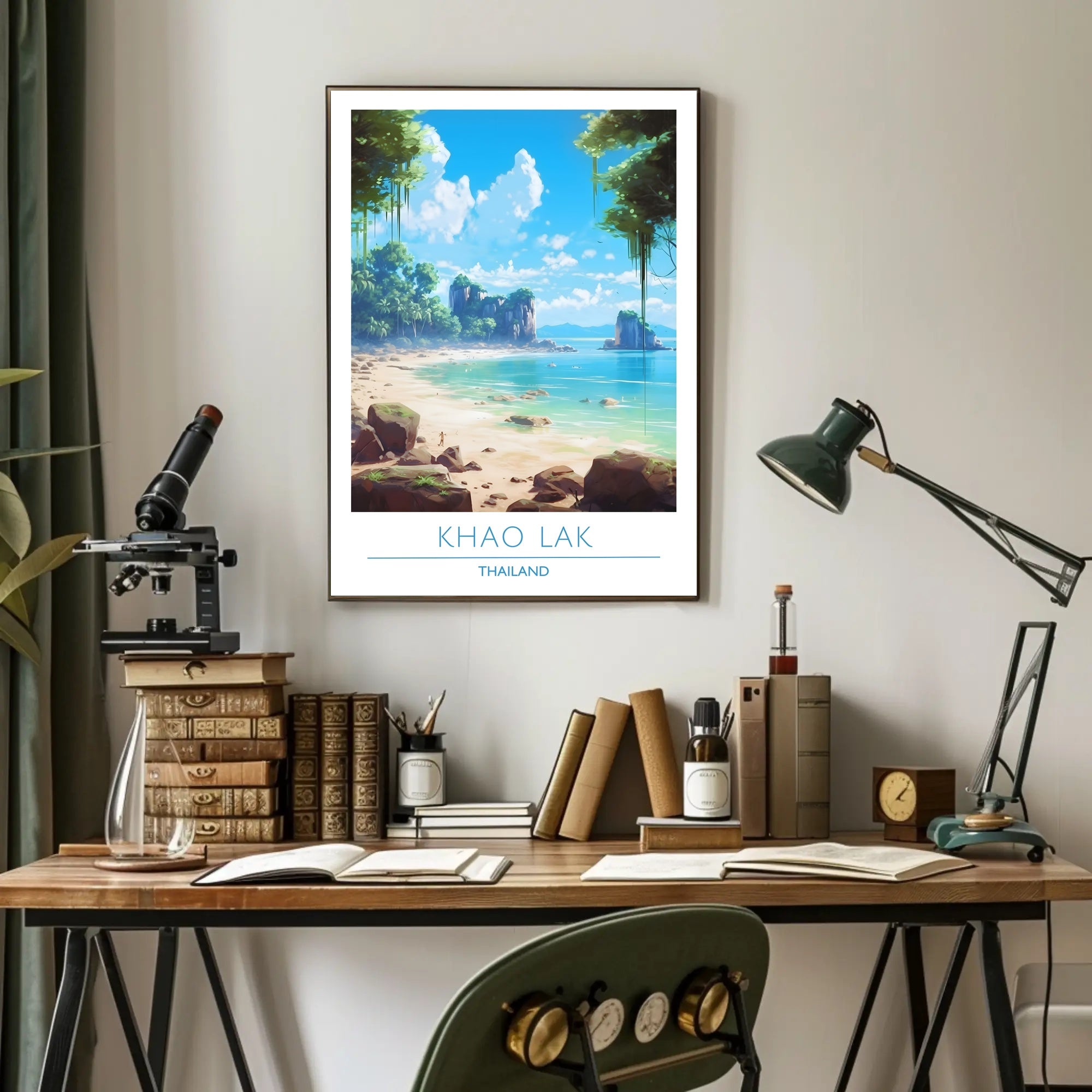 Serene Coastal Escape Poster