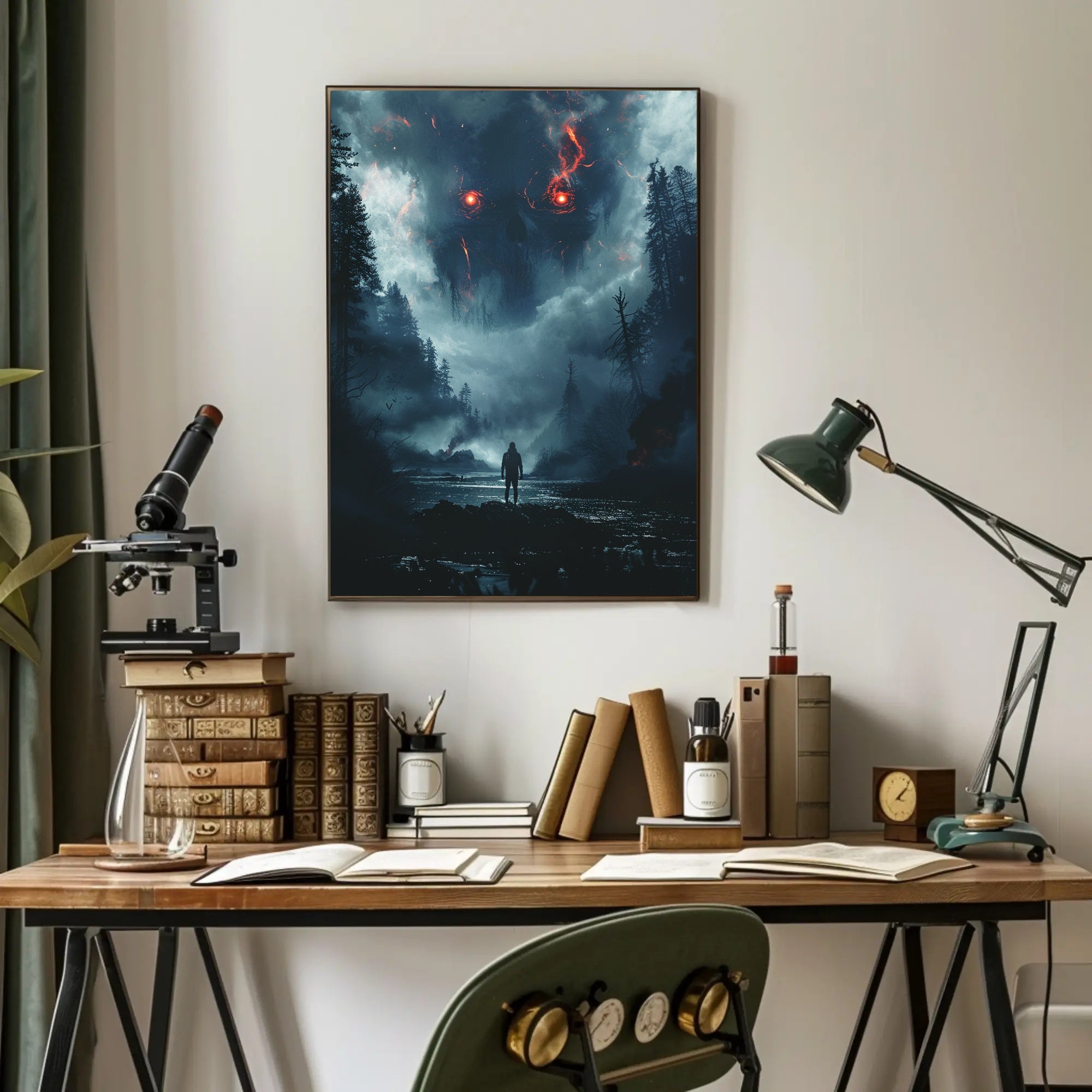 Aurora Borealis Lighthouse Dreamscape Night Sky Poster PosterGoat