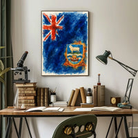 Falkland Islands Flag Art Poster