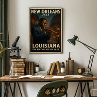 New Orleans The Birthplace Of Jazz Poster