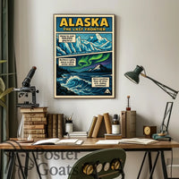 Alaska Adventure Vintage Travel Retro Travel Poster