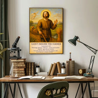 Saint Isidore the Farmer Poster PosterGoat