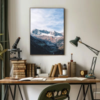 Majestic Alpine Landscape Photorealistic Mountain Poster