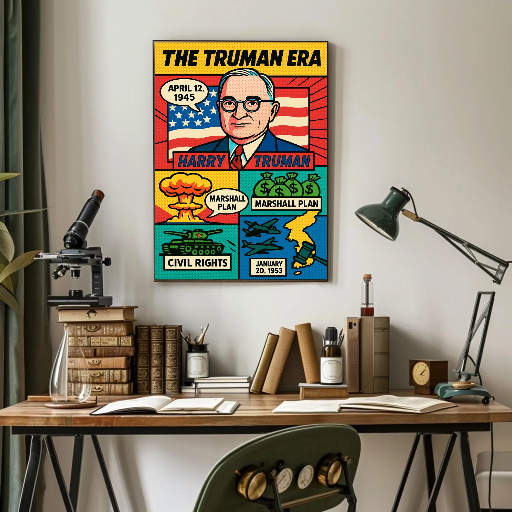 Harry Truman 33rd President Poster PosterGoat