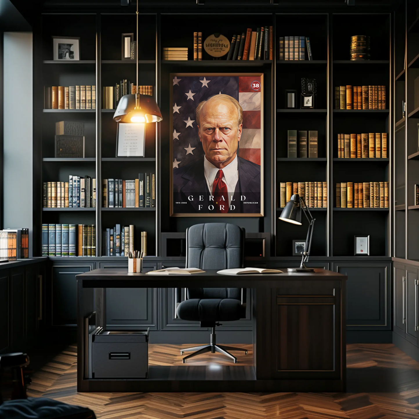 Gerald Ford 38th President Of The United States Portrait
