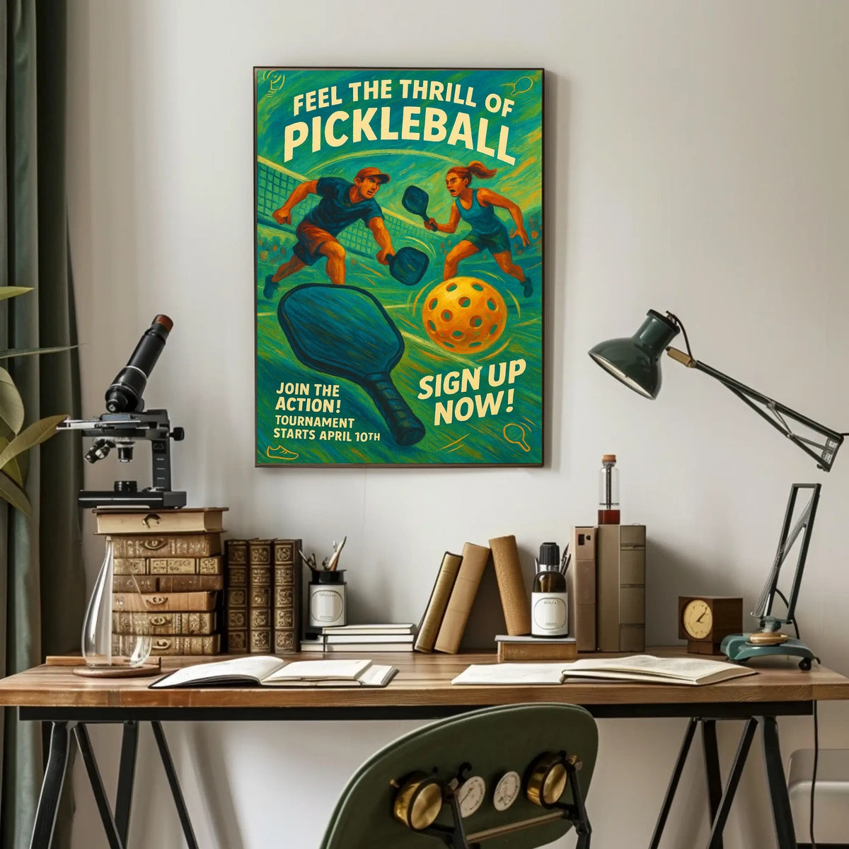 Pickleball Tournament Join the Action Poster