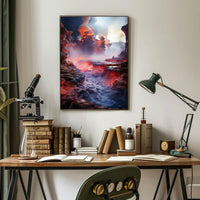 Mystical Lava Landscape Poster PosterGoat