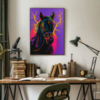 Electrifying Equine Poster