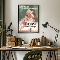 Santa Encourages Investment in America Poster PosterGoat
