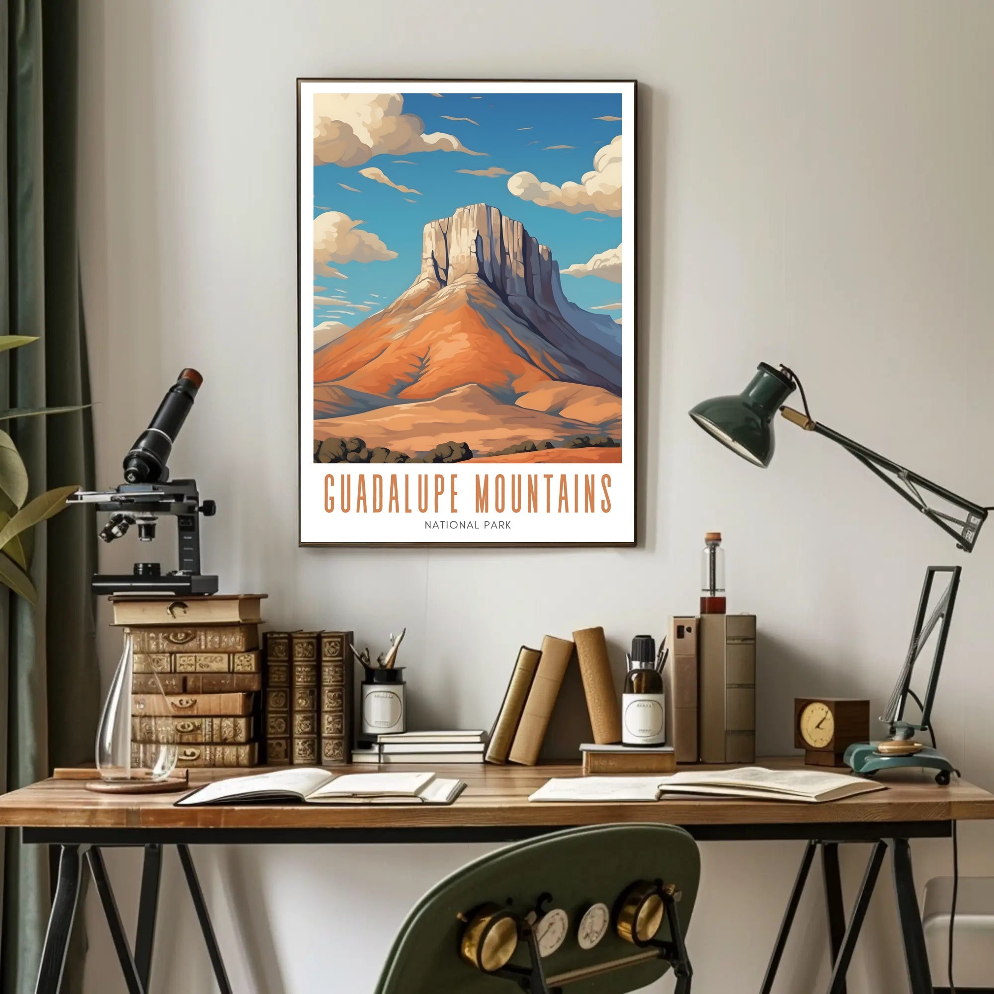 Guadalupe Mountains National Park Poster Scenic Print