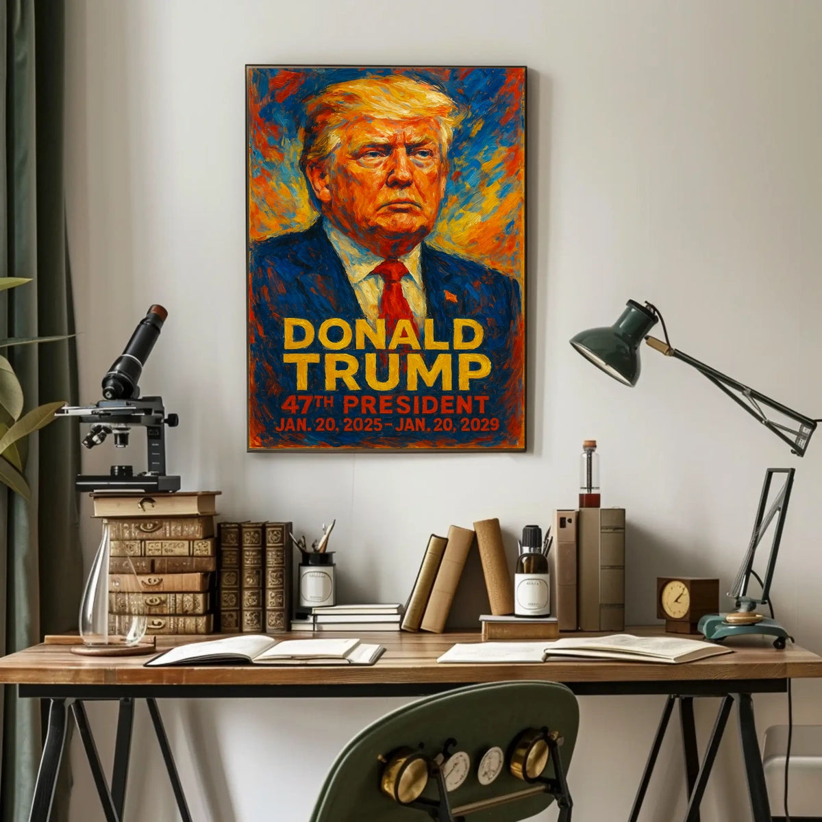 Donald Trump Guardian Liberty Patriot Impressionism Poster