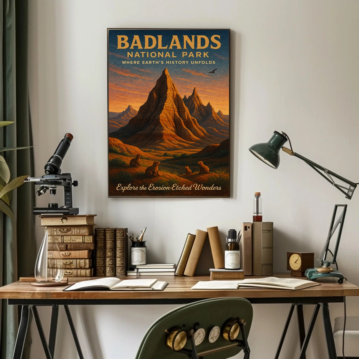 Badlands National Park Erosion-Etched Poster