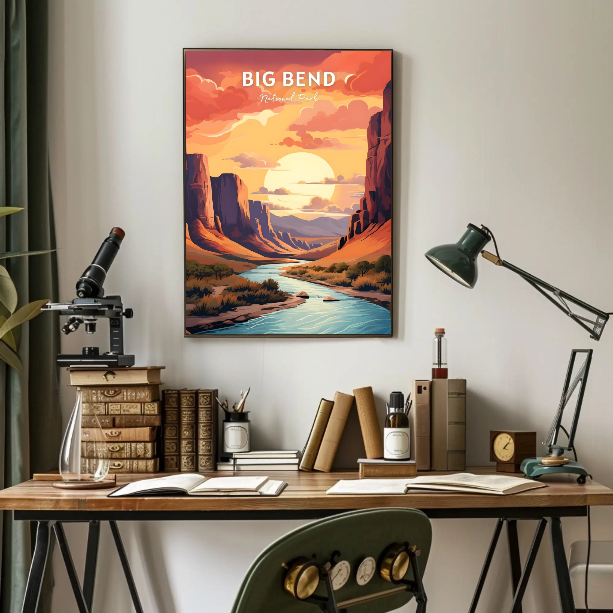 Big Bend National Park Landscape Travel Poster