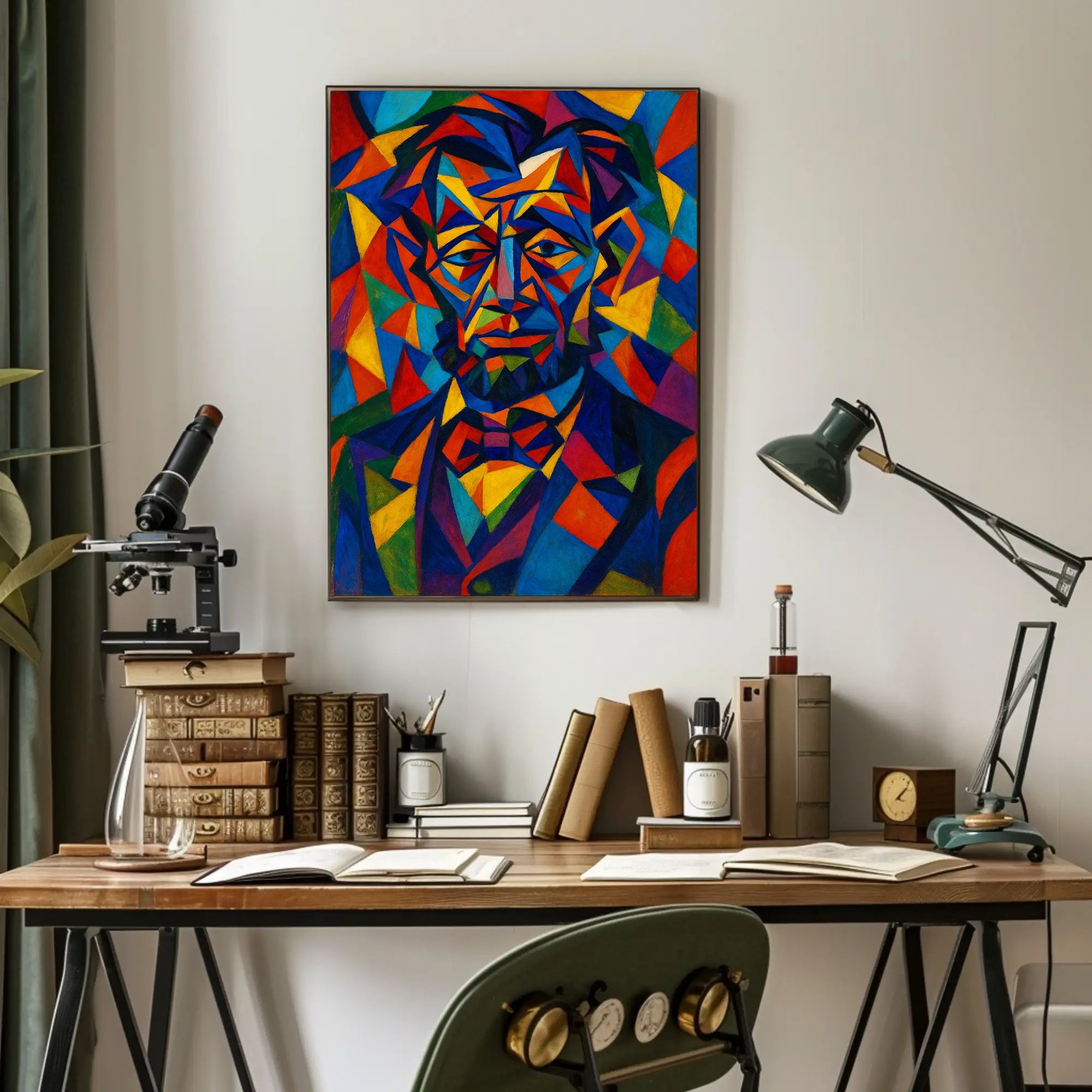 Cubist Historical Figure Art Print - Abstract or Artistic Poster