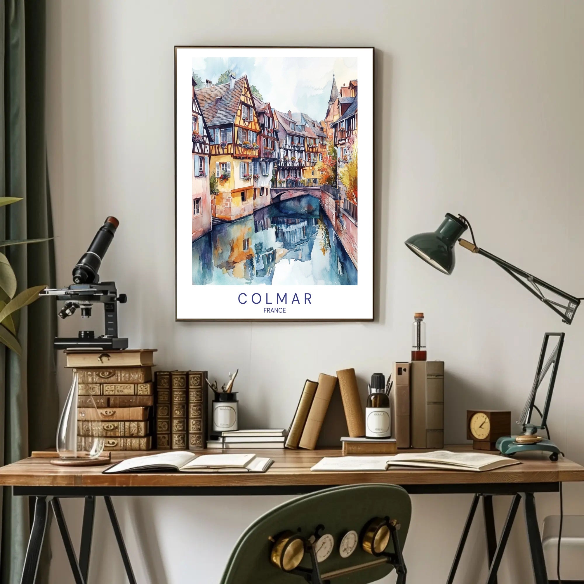 Colmar's Canal Charm Poster PosterGoat