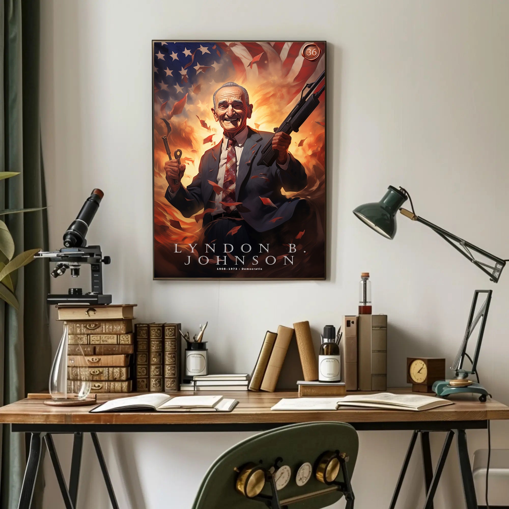 Lyndon B. Johnson Tribute Poster