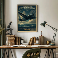 Lockheed PV2 Harpoon Vintage Aviation Poster
