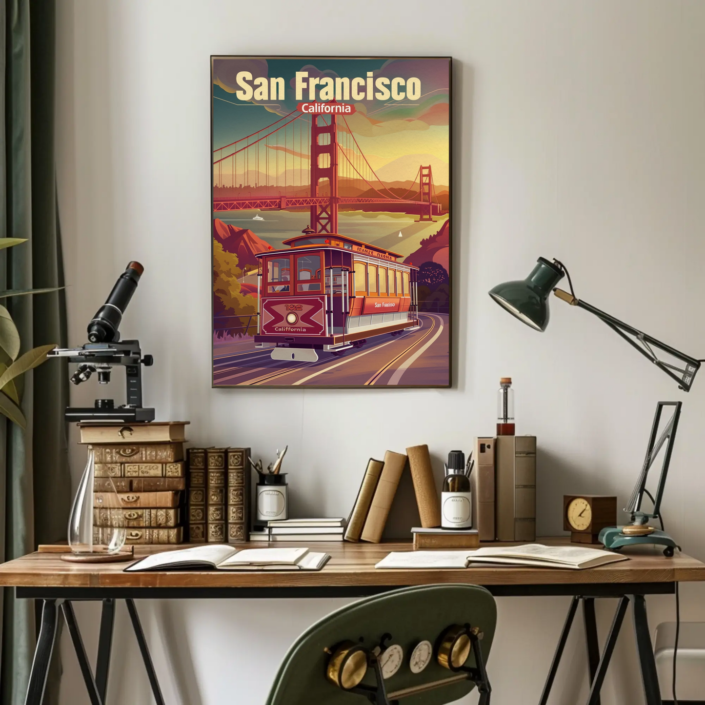 Golden Gate Bridge San Francisco Travel Poster
