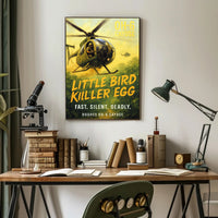 Hughes OH-6 Cayuse Little Bird Killer Egg Poster PosterGoat
