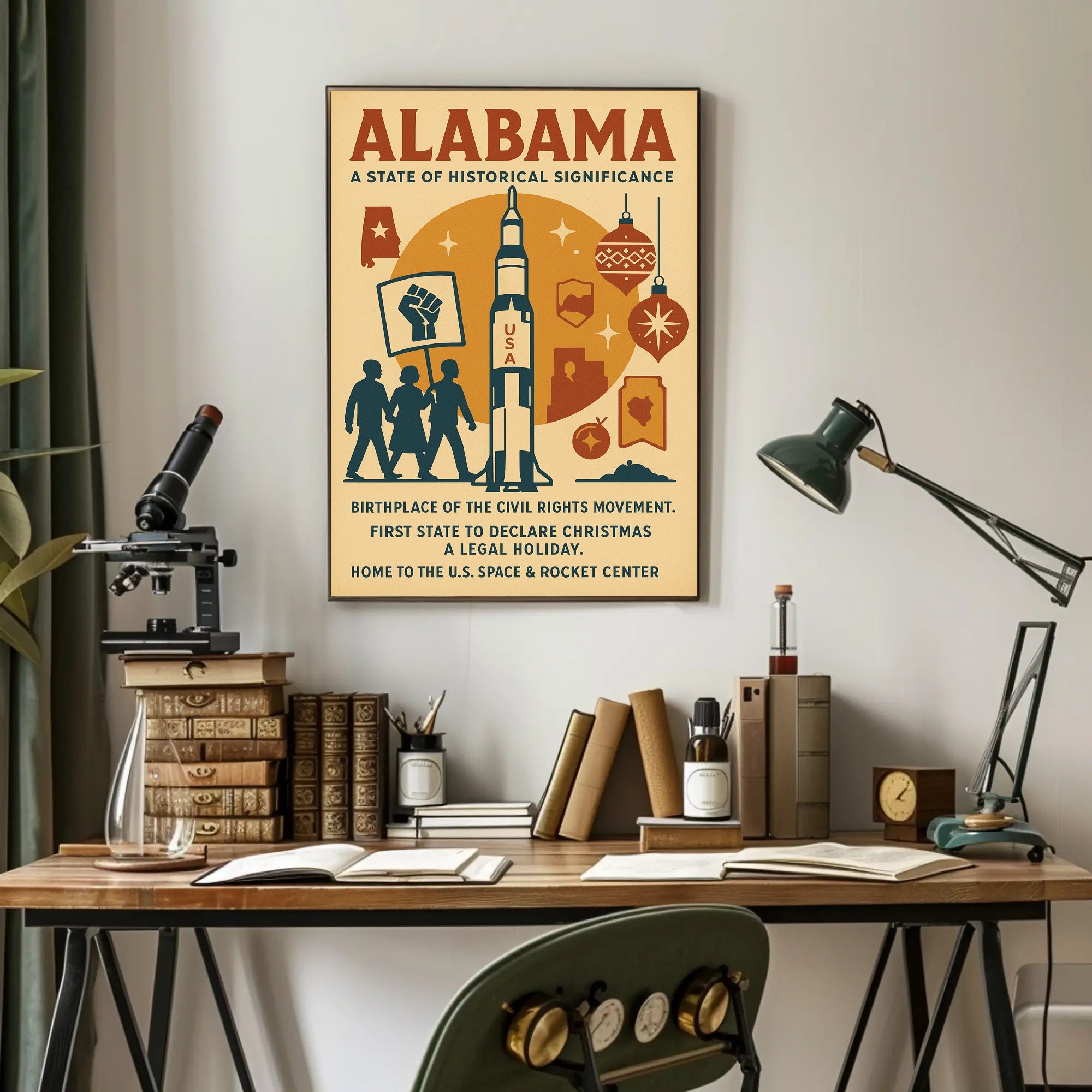 Alabama A State of Historical Significance Poster