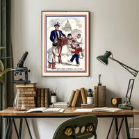Political Satire Illustration Poster PosterGoat