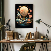 Dreamscape Voyage Surrealism Whimsical Adventure Poster