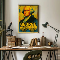 George Washington Pop Art Patriotic Poster Print
