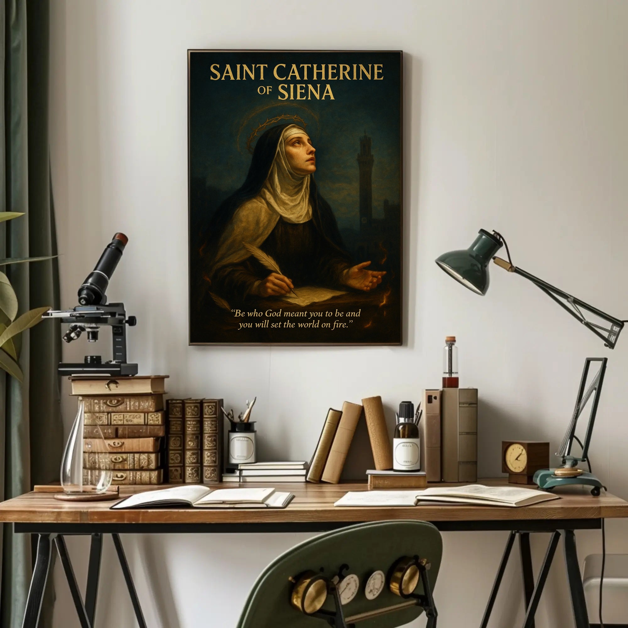 Saint Catherine of Siena Poster PosterGoat