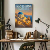 Santorini Splendor Poster