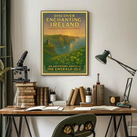 Ireland's Enchanting Cliffs Travel Poster