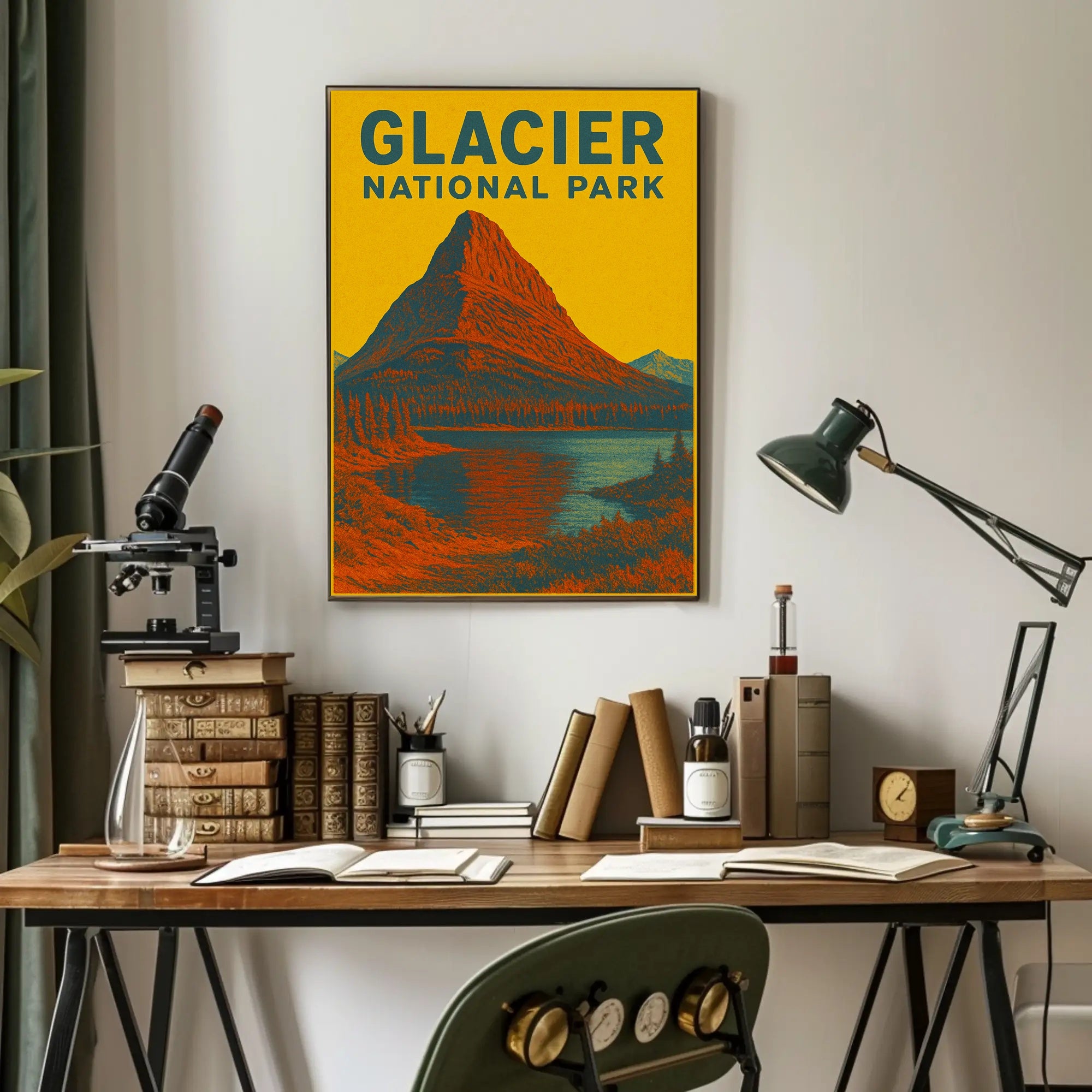 Glacier National Park Art Print Poster Decor PosterGoat