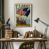 U.S. Army Patriotic Vintage Military Recruitment Poster