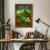 American Samoa National Park Scenic Vista Travel Poster