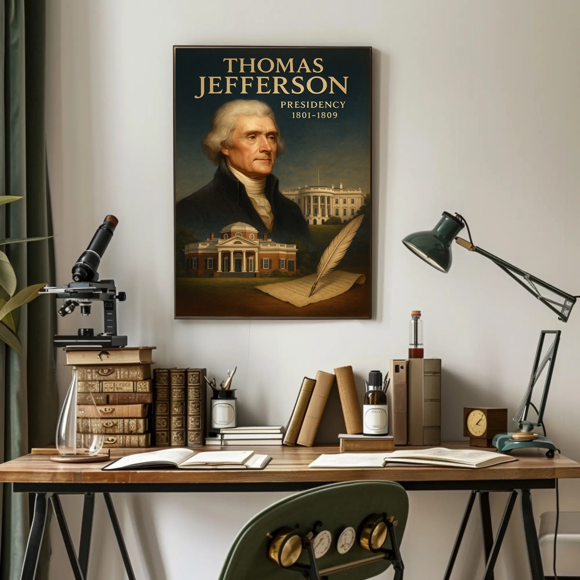 Thomas Jefferson Legacy Historical or Presidential Poster PosterGoat