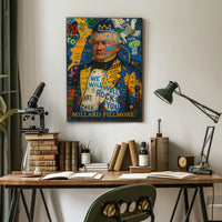 Millard Fillmore Abstract Artistic Poster