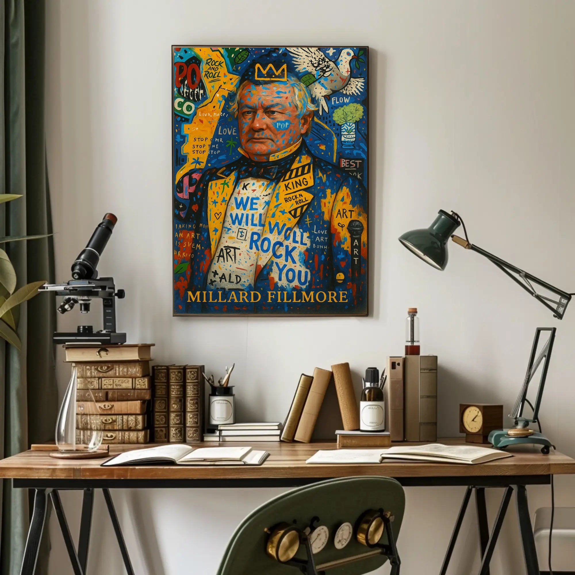 Millard Fillmore Abstract Artistic Poster