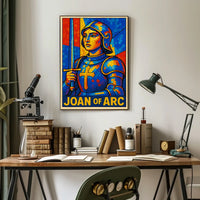 Joan Of Arc A Stained Glass Tribute Poster