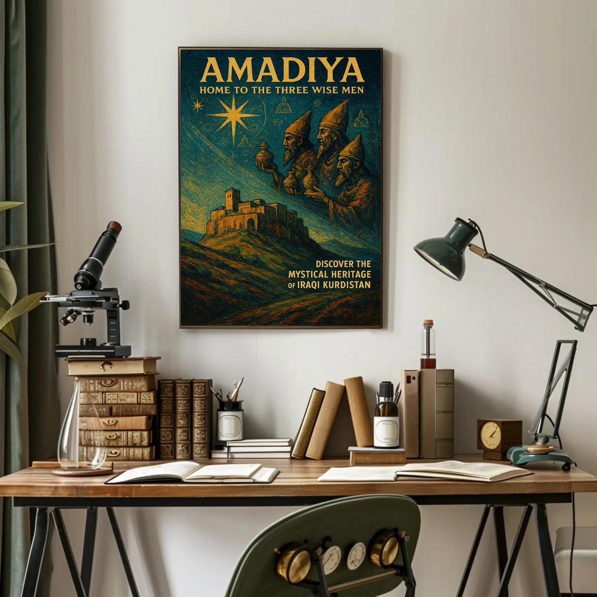 Amadiya Home to the Three Wise Men Poster