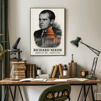 Richard Nixon 37th President of the United States Reflections Poster