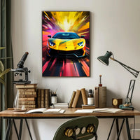 Speed and Color Burst Poster PosterGoat